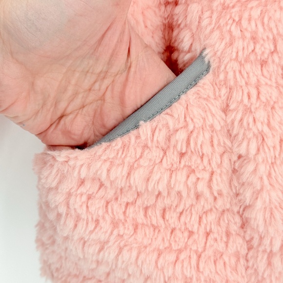 Reebok Pink and Gray Kids Fleece Hoodie - Picture 4 of 6